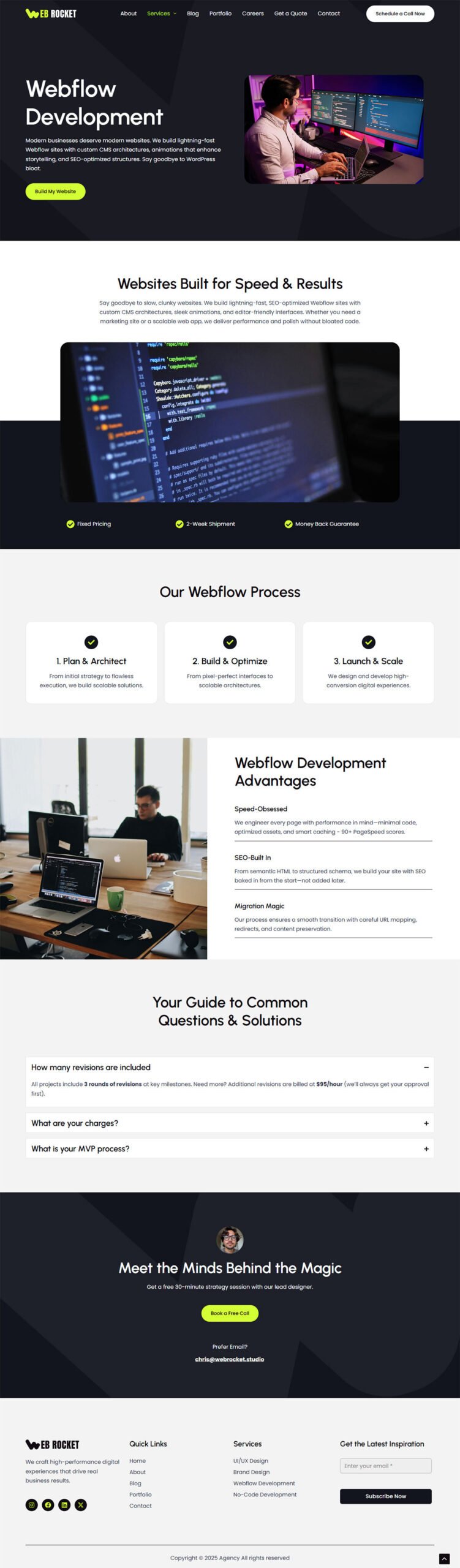 Agency Services Webflow Development