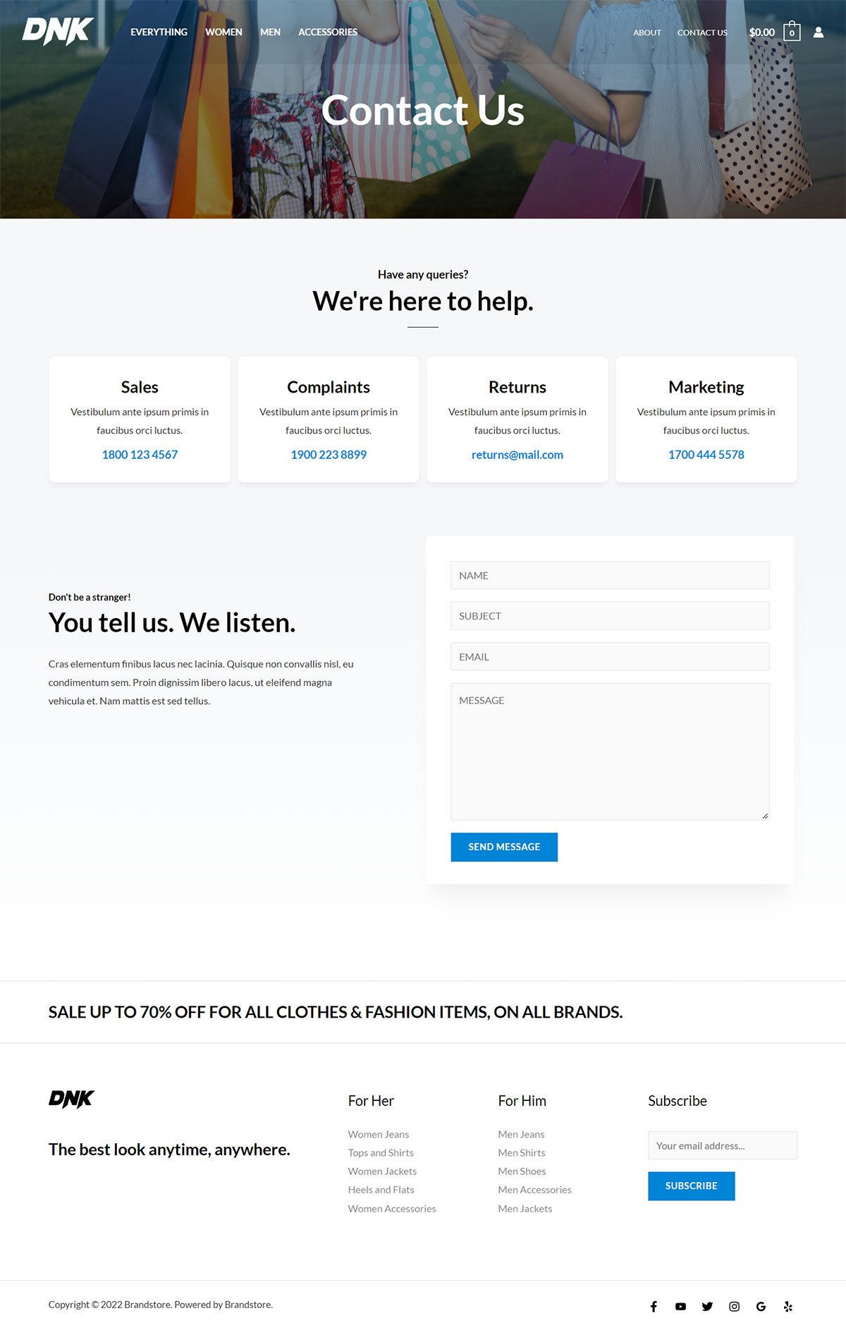 Brandstore Contact Us