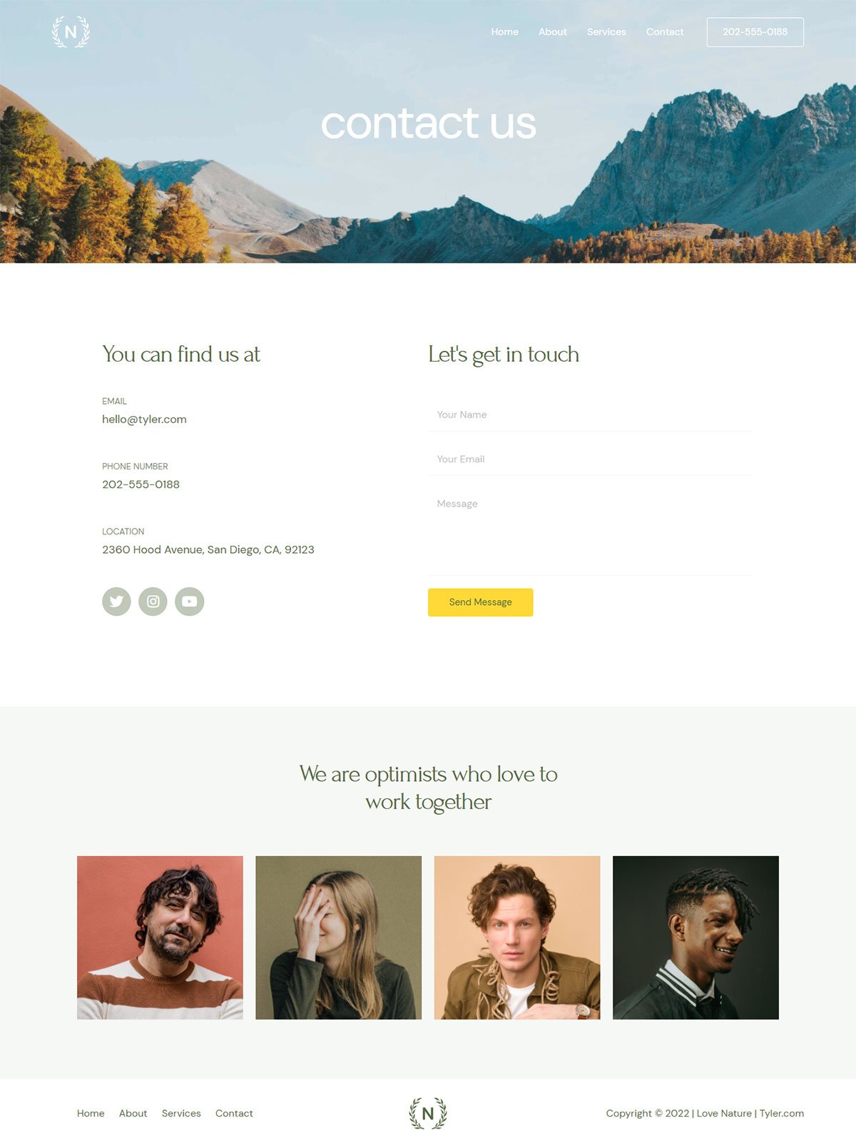 Love Nature Contact Us