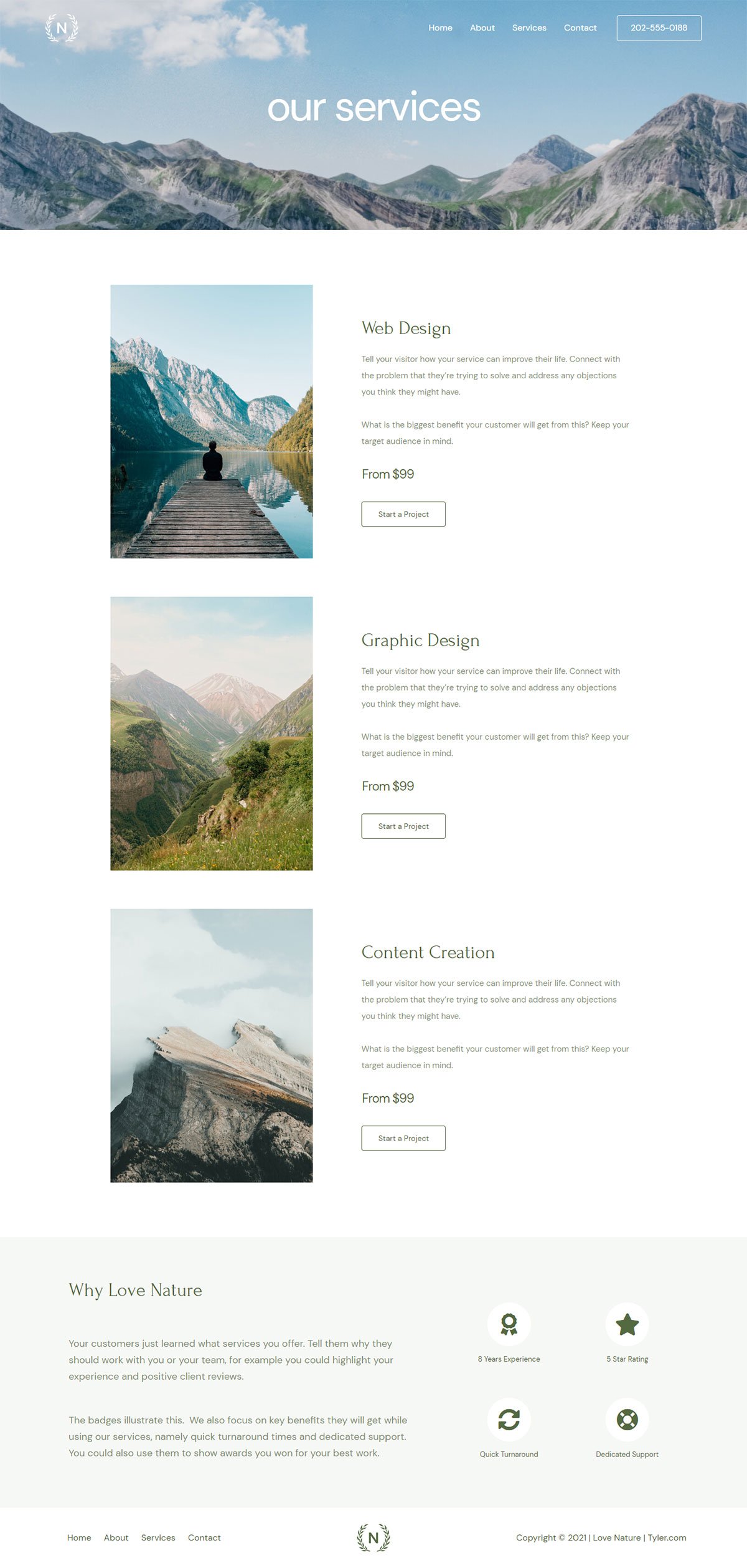 Love Nature Our Services