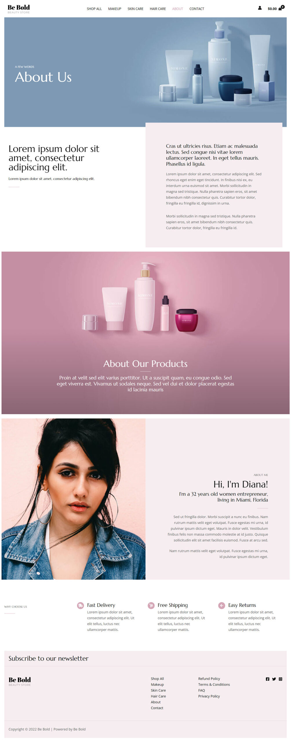Be Bold Beauty Store About Us