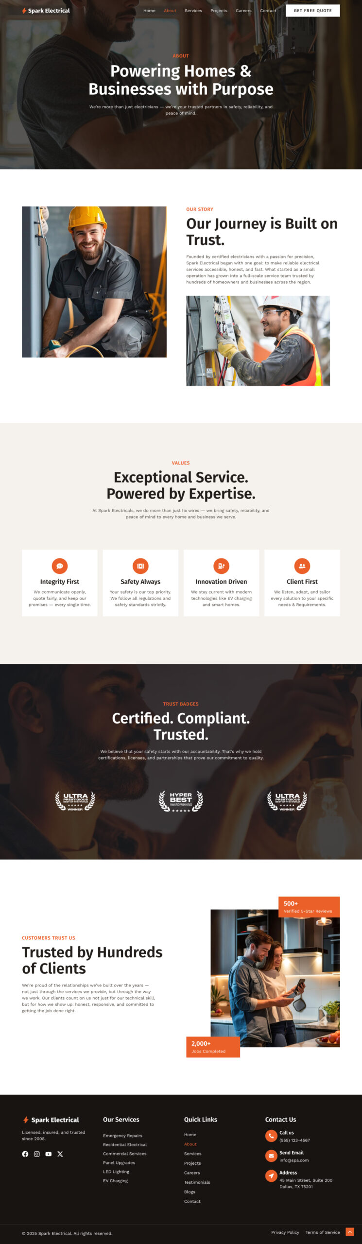 Electrician Company About