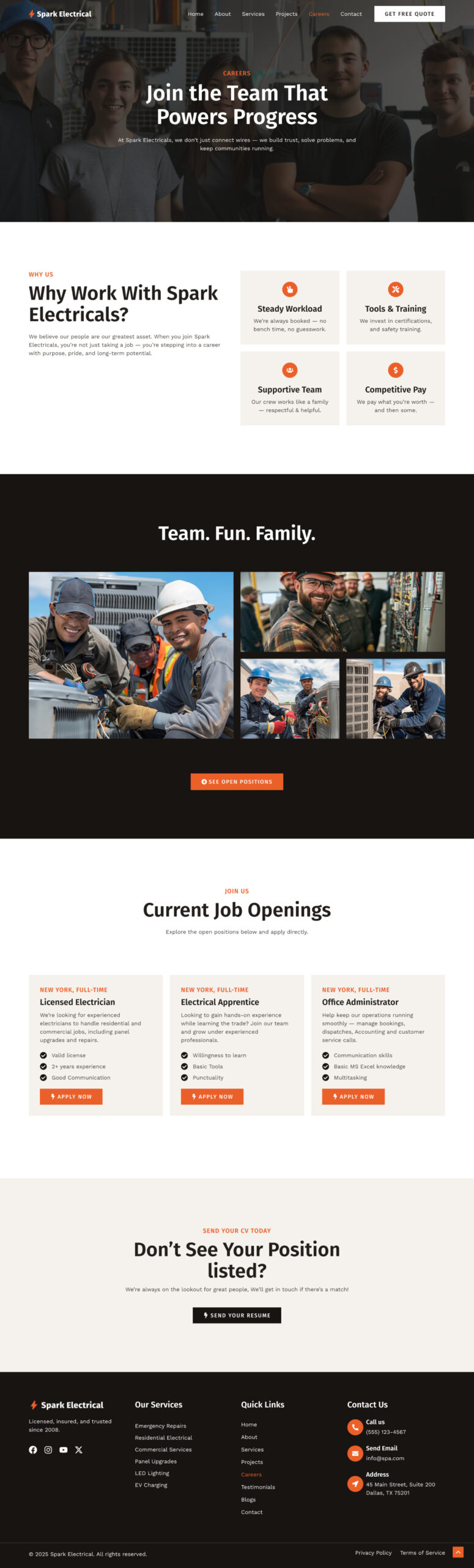 Electrician Company Careers