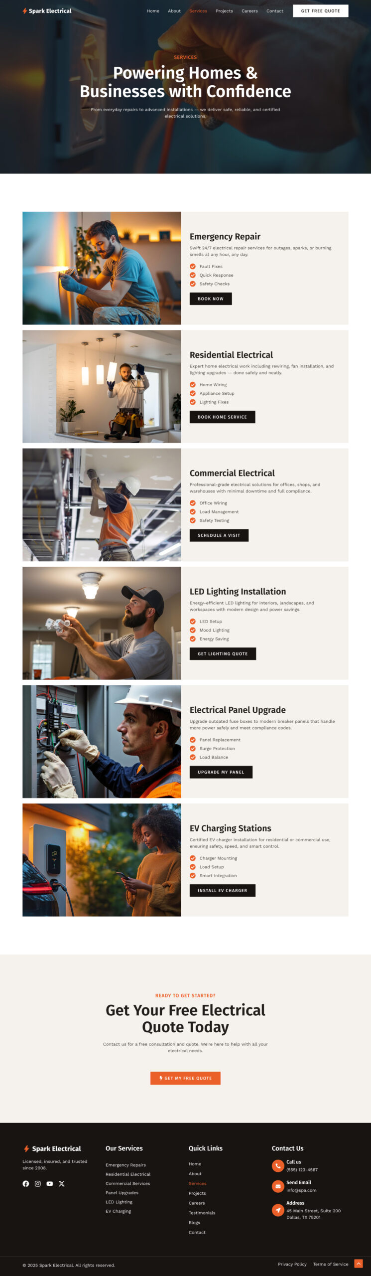 Electrician Company Services