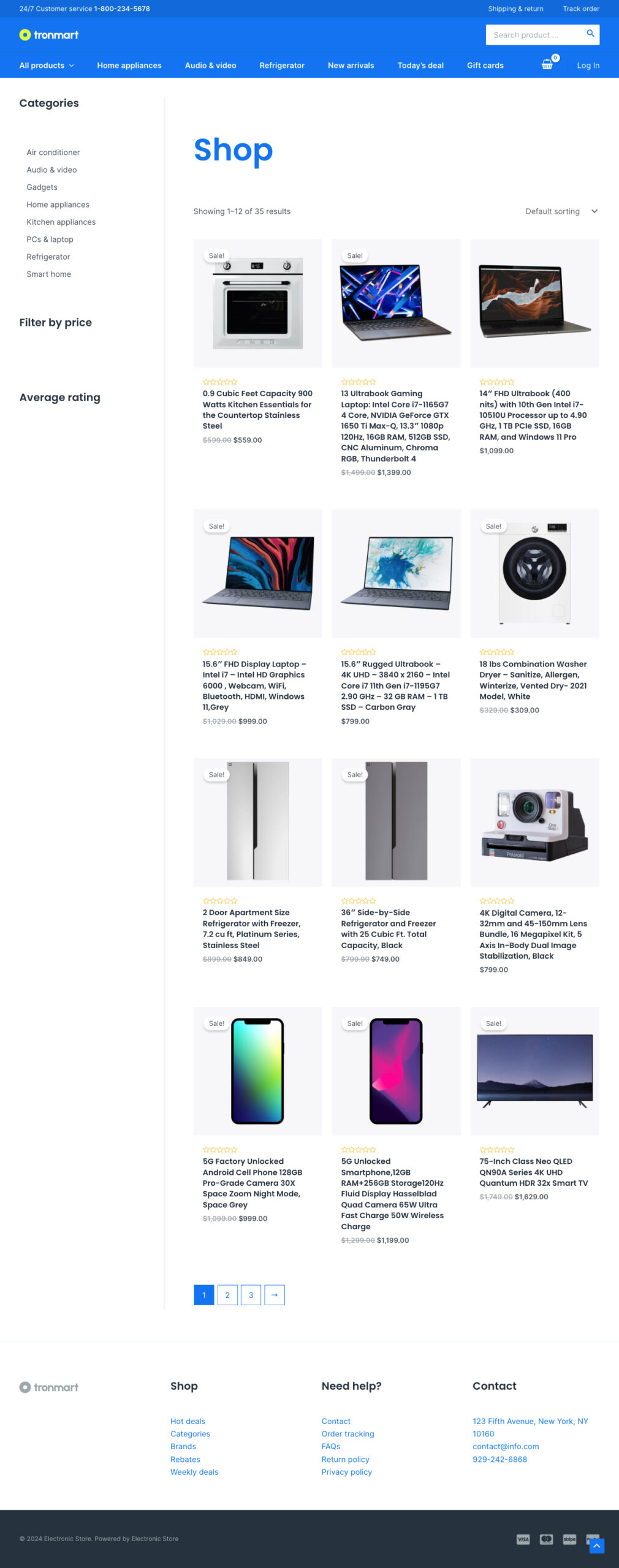 Electronic Store All Categories Shop