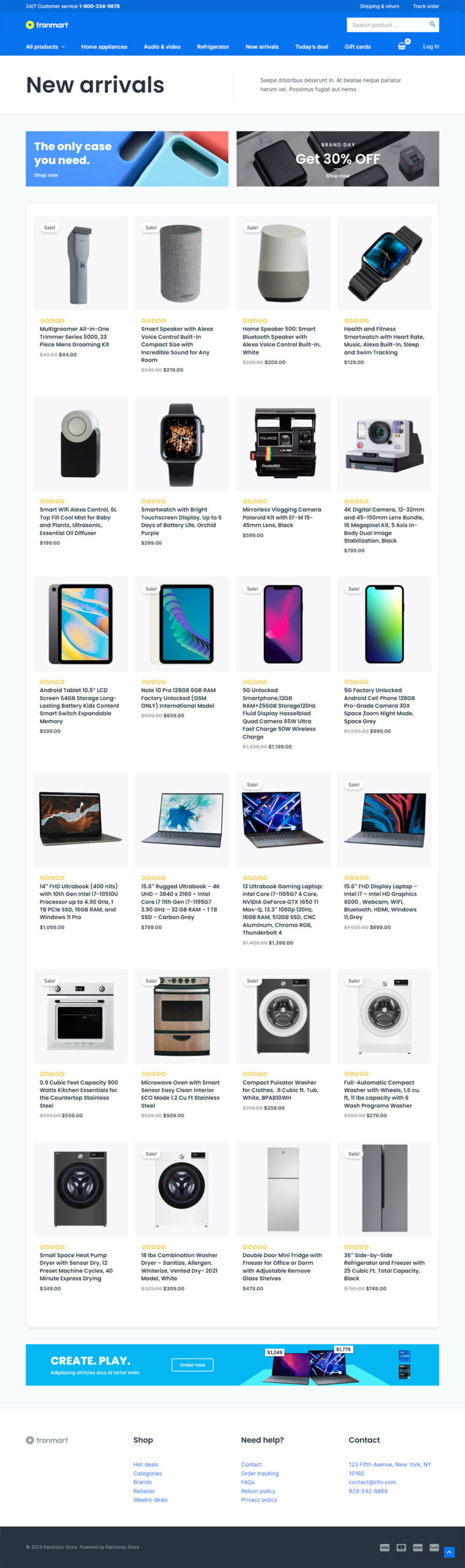 Electronic Store New Arrivals