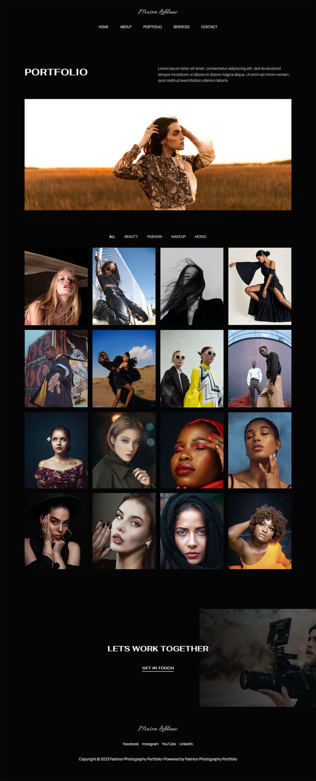 Fashion Photography Portfolio Portfolio