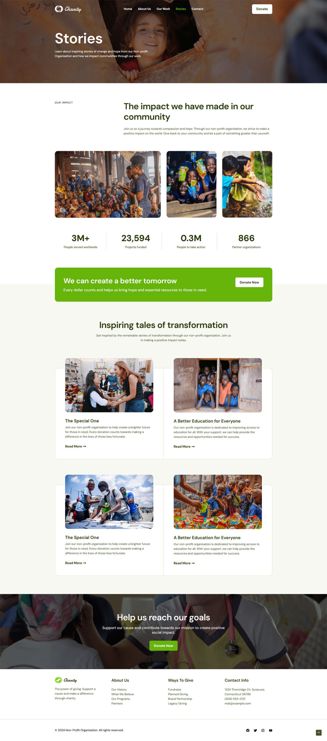 Non-Profit Organization Stories