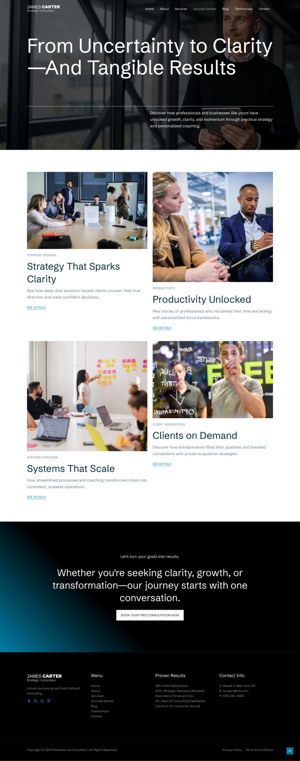 Professional Consultant Success Stories