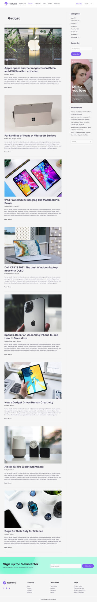 Tech News Category Gadget