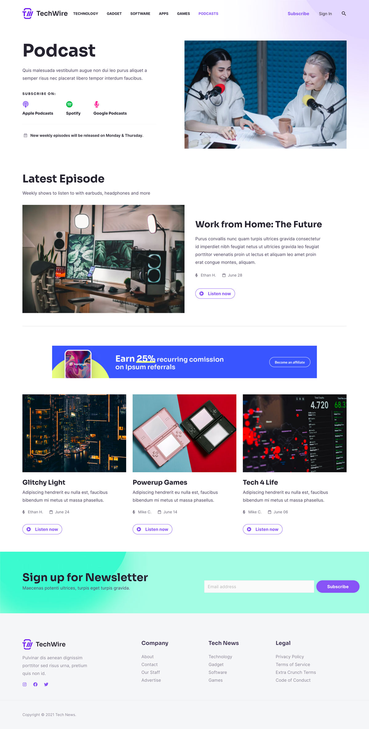 Tech News Category Podcasts